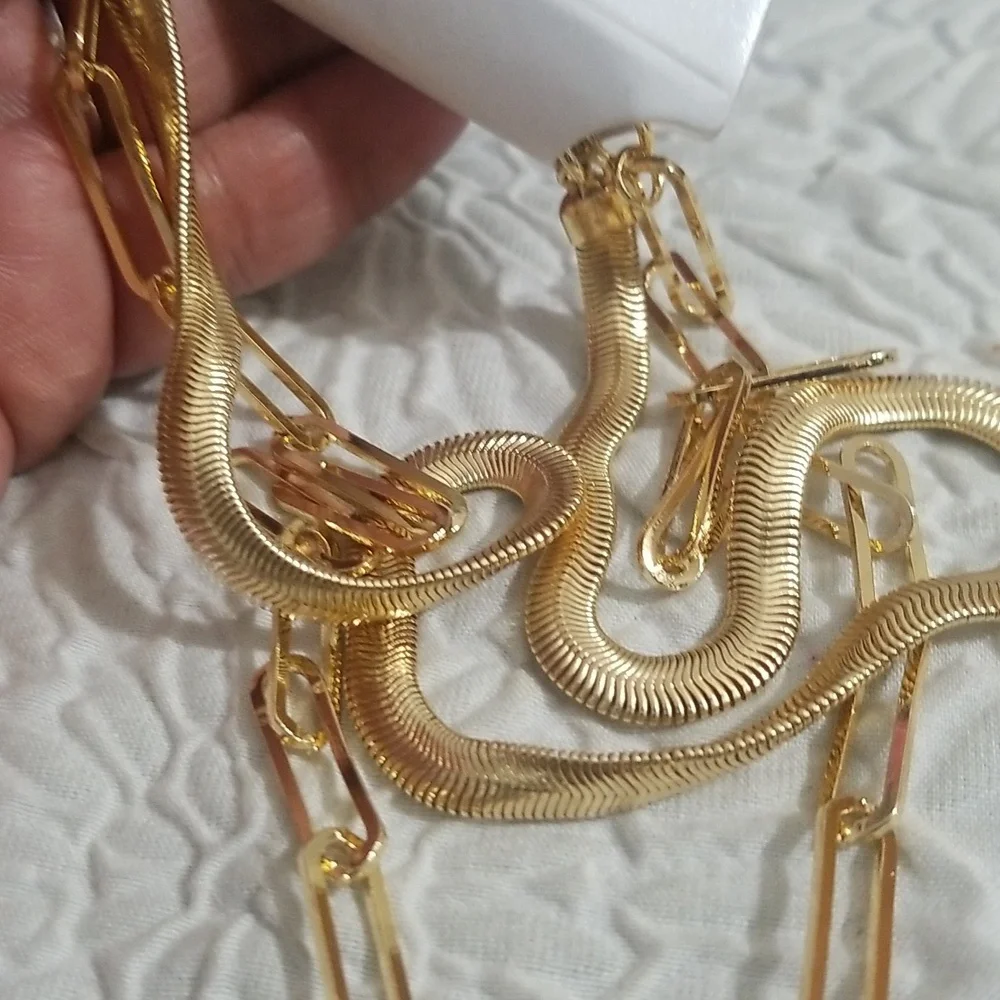 2pc Goldtone Necklaces Sugarfix by Baublebar NWT - Picture 4 of 6